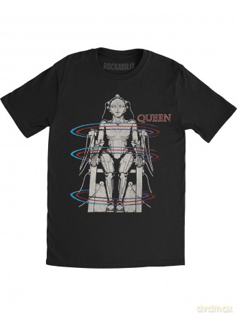 Queen: Men's Tee: European Tour 1984 with Back Printing (XX-Large)