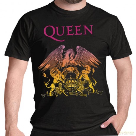Queen: Men's Tee: Gradient Crest (Medium)