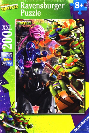 RAVENSBURGER 200 el. XXL Żółwie Ninja [PUZZLE]