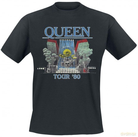 Queen: Men's Tee: Tour '80 (X-Large)