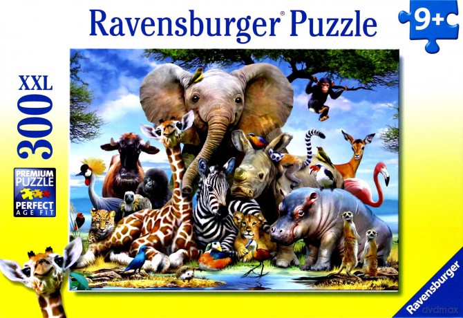 RAVENSBURGER 300 el. Afrykańscy Przyjaciele [PUZZLE]