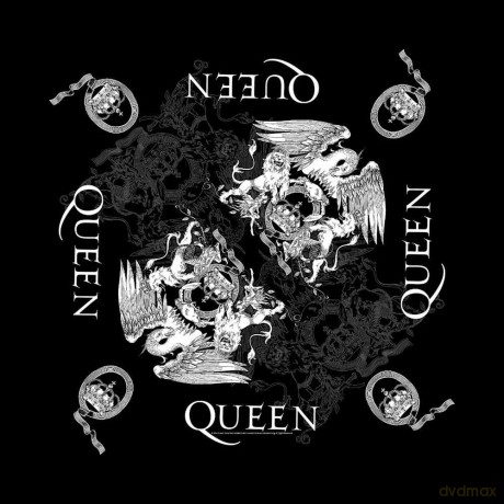Queen: Unisex Bandana: Crest (Black)