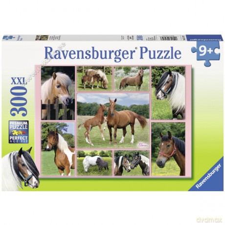 RAVENSBURGER 300 el. Świat Koni [PUZZLE]
