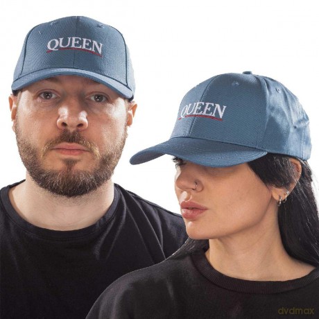 Queen: Unisex Baseball Cap: Underline Logo (Denim Blue)