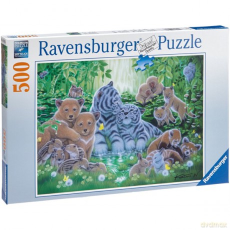 RAVEN 500 EL. Dzieci Zwierząt Leśnych [PUZZLE]