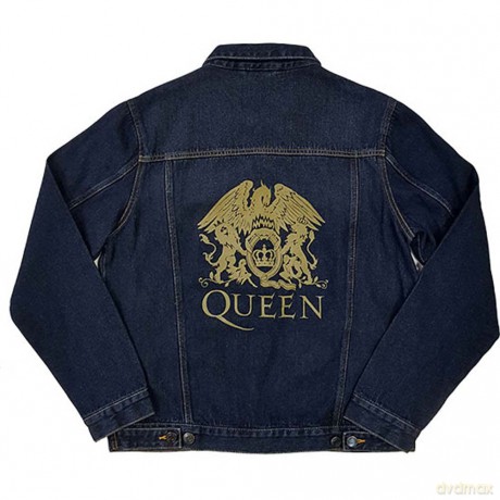 Queen: Unisex Denim Jacket: Classic Crest (Back Print) (XX-Large)