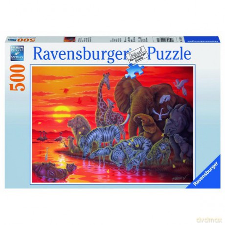 RAVENSBURGER 500 el. Poświata w Afryce [PUZZLE]