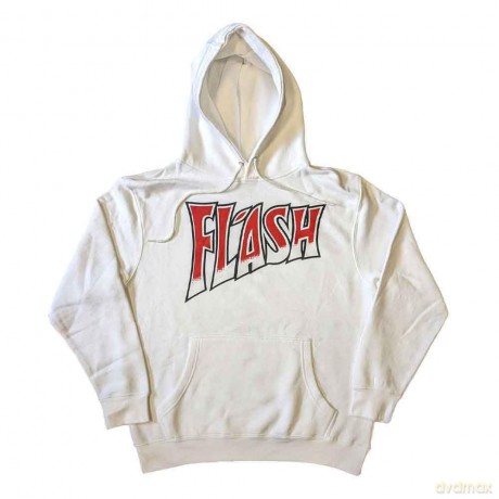 Queen: Unisex Pullover Hoodie: Flash (White) (Medium)