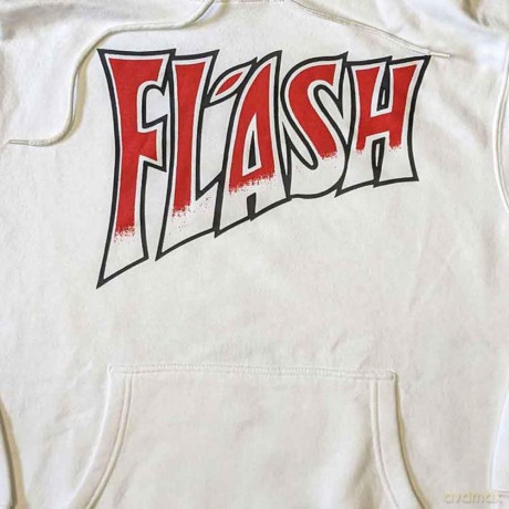 Queen: Unisex Pullover Hoodie: Flash (White) (Medium)