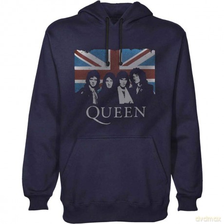 Queen: Unisex Pullover Hoodie: Union Jack (Large)