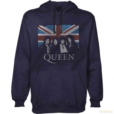 Queen: Unisex Pullover Hoodie: Union Jack (Medium)
