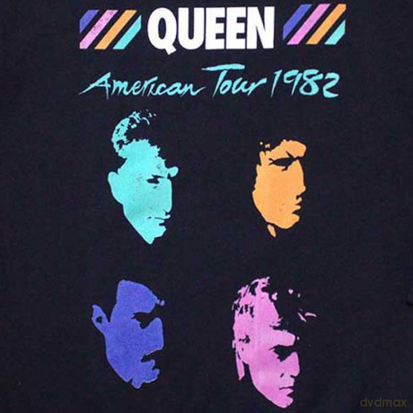 Queen: Unisex Sweatshirt: American Tour 1982 (Navy Blue) (Oversized) (Medium)