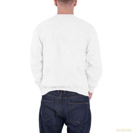 Queen: Unisex Sweatshirt: Classic Crest (White) (Large)
