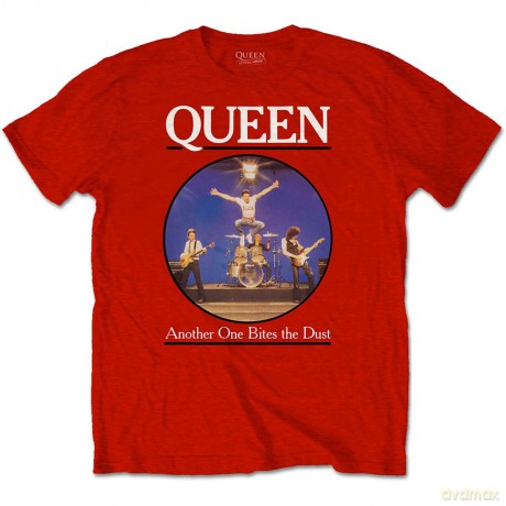 Queen: Unisex T-Shirt: Another One Bites The Dust (Red) (Medium)