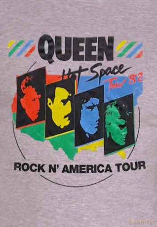 Queen: Unisex T-Shirt: Back Chat (Grey) (Small)
