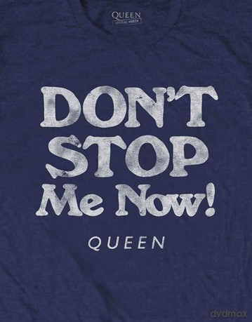 Queen: Unisex T-Shirt: Don't Stop Me Now (Navy Blue) (X-Large)
