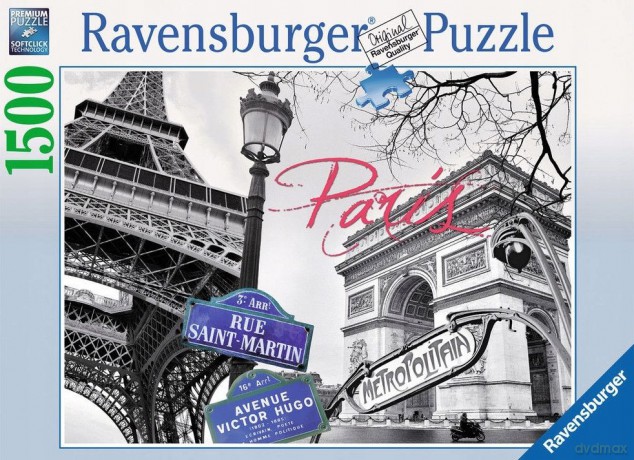 RAVENSBURGER 1500 el. Paryż Moja Miłość [PUZZLE]