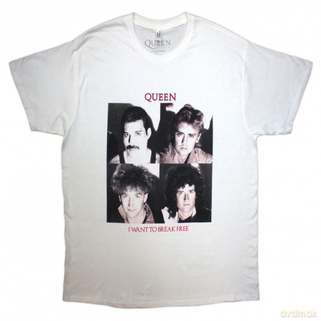 Queen: Unisex T-Shirt: I Want To Break Free (White) (XX-Large)