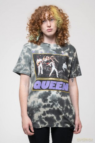 Queen: Unisex T-Shirt: Killer (Grey) (Wash Collection) (Medium)
