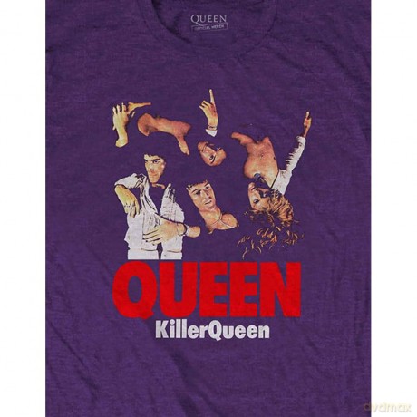 Queen: Unisex T-Shirt: Killer (Purple) (Large)