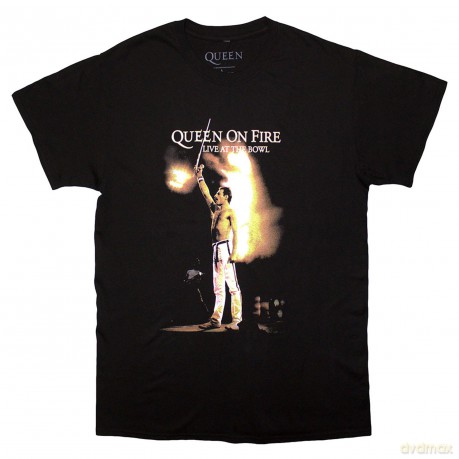 Queen: Unisex T-Shirt: Live At The Bowl (Black) (Large)