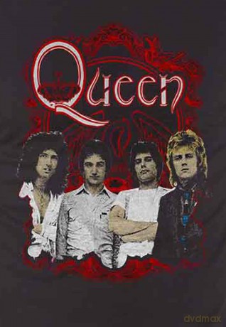 Queen: Unisex T-Shirt: Ornate Crest Photo (Black) (Large)