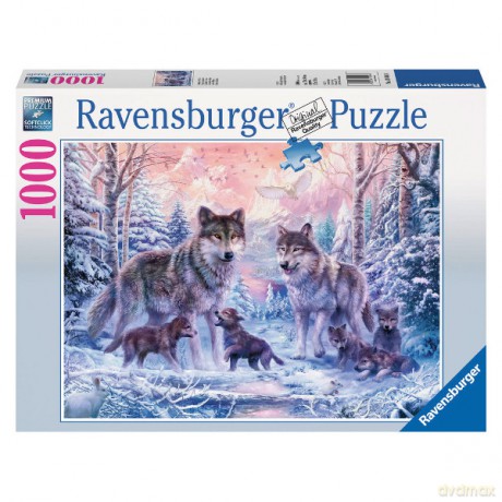 RAVENSBURGER 1000 el. Arktyczne Wilki [PUZZLE]