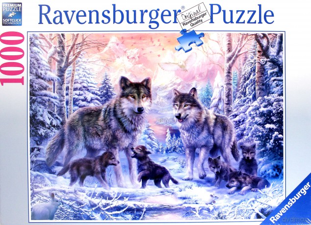 RAVENSBURGER 1000 el. Arktyczne Wilki [PUZZLE]