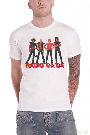 Queen: Unisex T-Shirt: Radio Ga Ga (White) (Small)