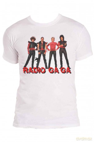 Queen: Unisex T-Shirt: Radio Ga Ga (White) (Small)