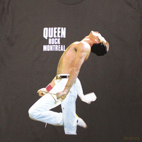 Queen: Unisex T-Shirt: Rock Montreal (Charcoal Grey) (Medium)