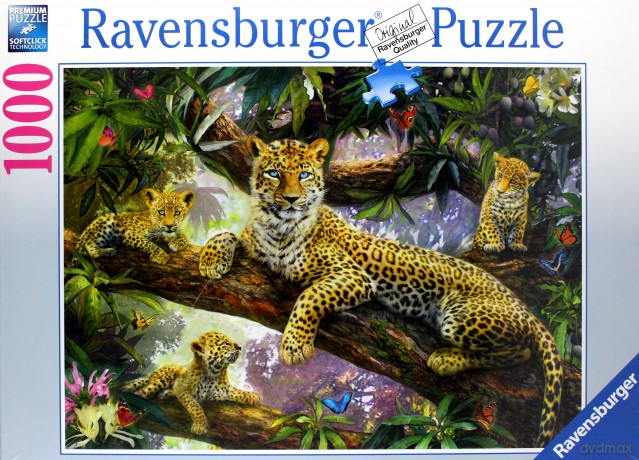RAVENSBURGER 1000 el. Dumna Matka Leoparda [PUZZLE]