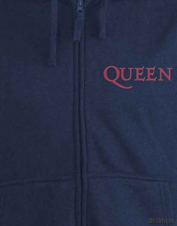 Queen: Unisex Zipped Hoodie: Classic Crest (Back Print) (XXX-Large)