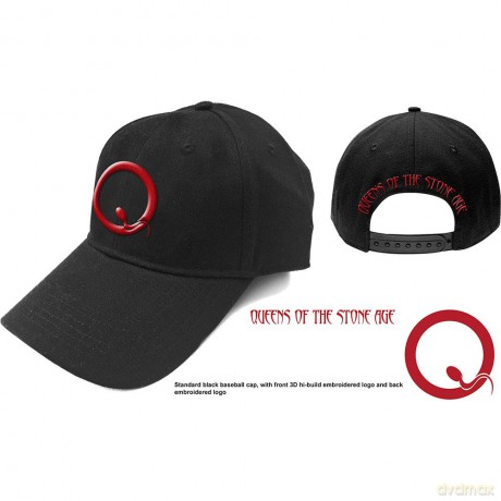 Queens Of The Stone Age: Unisex Baseball Cap: Q Logo (Black)