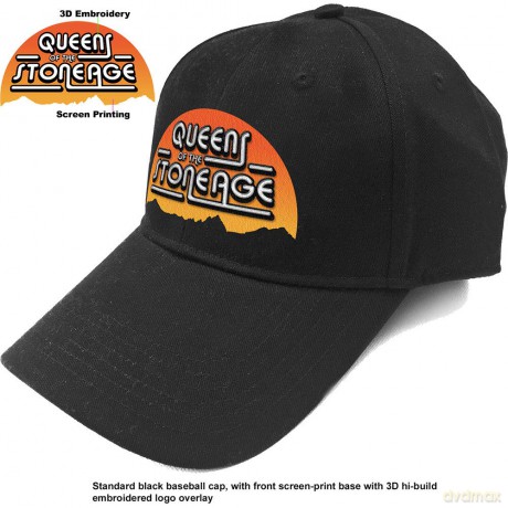 Queens Of The Stone Age: Unisex Baseball Cap: Sunrise Logo (Black)