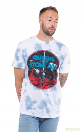 Queens Of The Stone Age: Unisex T-Shirt: Branca Sword (White) (Wash Collection) (Medium)