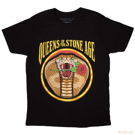 Queens Of The Stone Age: Unisex T-Shirt: Cobra (Black) (Large)