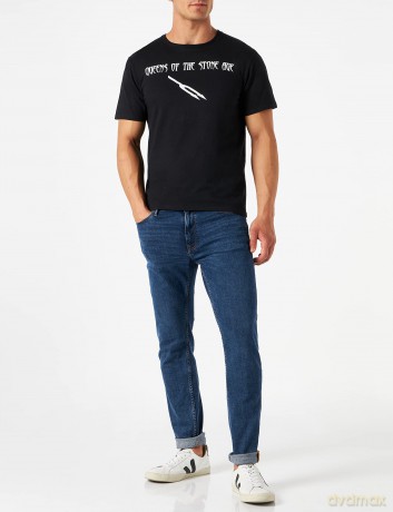 Queens Of The Stone Age: Unisex T-Shirt: Deaf Songs (Black) (Medium)