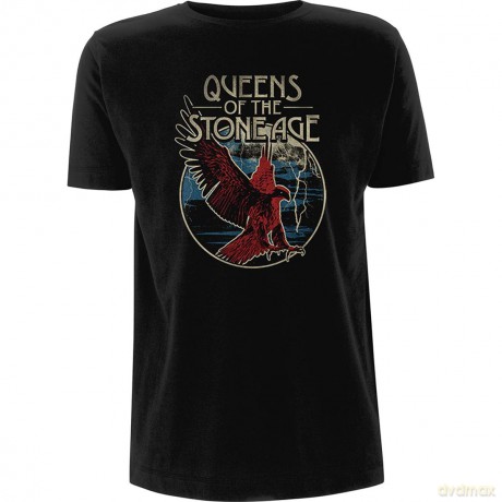 Queens Of The Stone Age: Unisex T-Shirt: Eagle (Black) (Large)