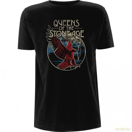 Queens Of The Stone Age: Unisex T-Shirt: Eagle (Black) (X-Large)