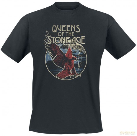 Queens Of The Stone Age: Unisex T-Shirt: Eagle (Black) (XX-Large)