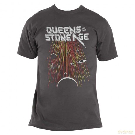 Queens Of The Stone Age: Unisex T-Shirt: Meteor Shower (Charcoal Grey) (Small)