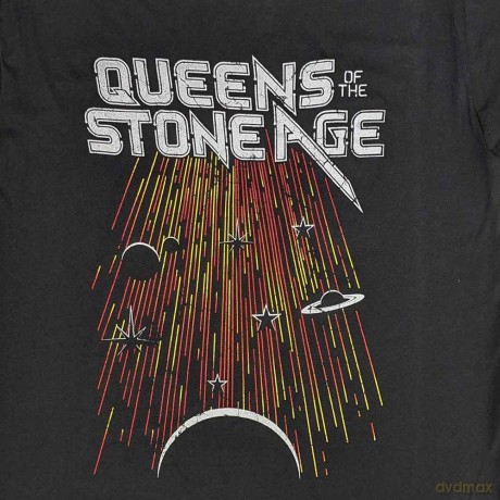 Queens Of The Stone Age: Unisex T-Shirt: Meteor Shower (Charcoal Grey) (Small)
