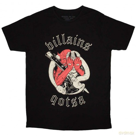 Queens Of The Stone Age: Unisex T-Shirt: Villains (Black) (Medium)
