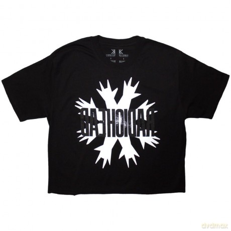 Radiohead: Ladies Crop Top: Cut Hands (Black) (Small)