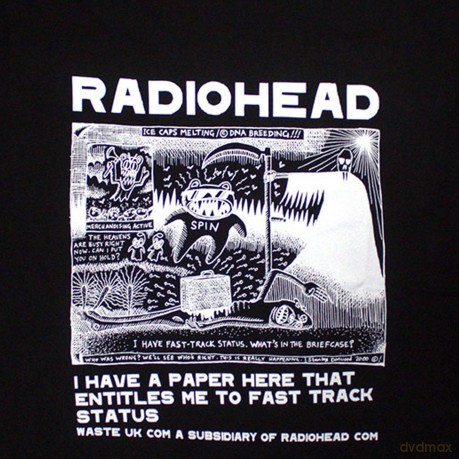 Radiohead: Unisex Long Sleeve T-Shirt: Ice Caps (Black) (Medium)