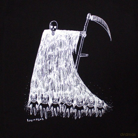 Radiohead: Unisex Organic T-Shirt: Grim Reaper (Black) (Large)
