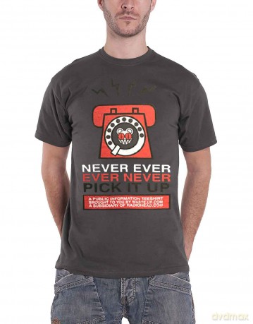Radiohead: Unisex T-Shirt: Never Pick It Up (Charcoal Grey) (Medium)