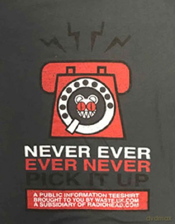 Radiohead: Unisex T-Shirt: Never Pick It Up (Charcoal Grey) (Medium)
