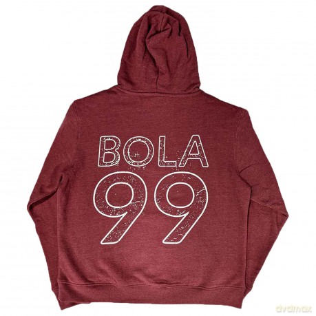 Rage Against The Machine: Unisex Pullover Hoodie: Battle 99. (Maroon Red) (Back Print) (Large)